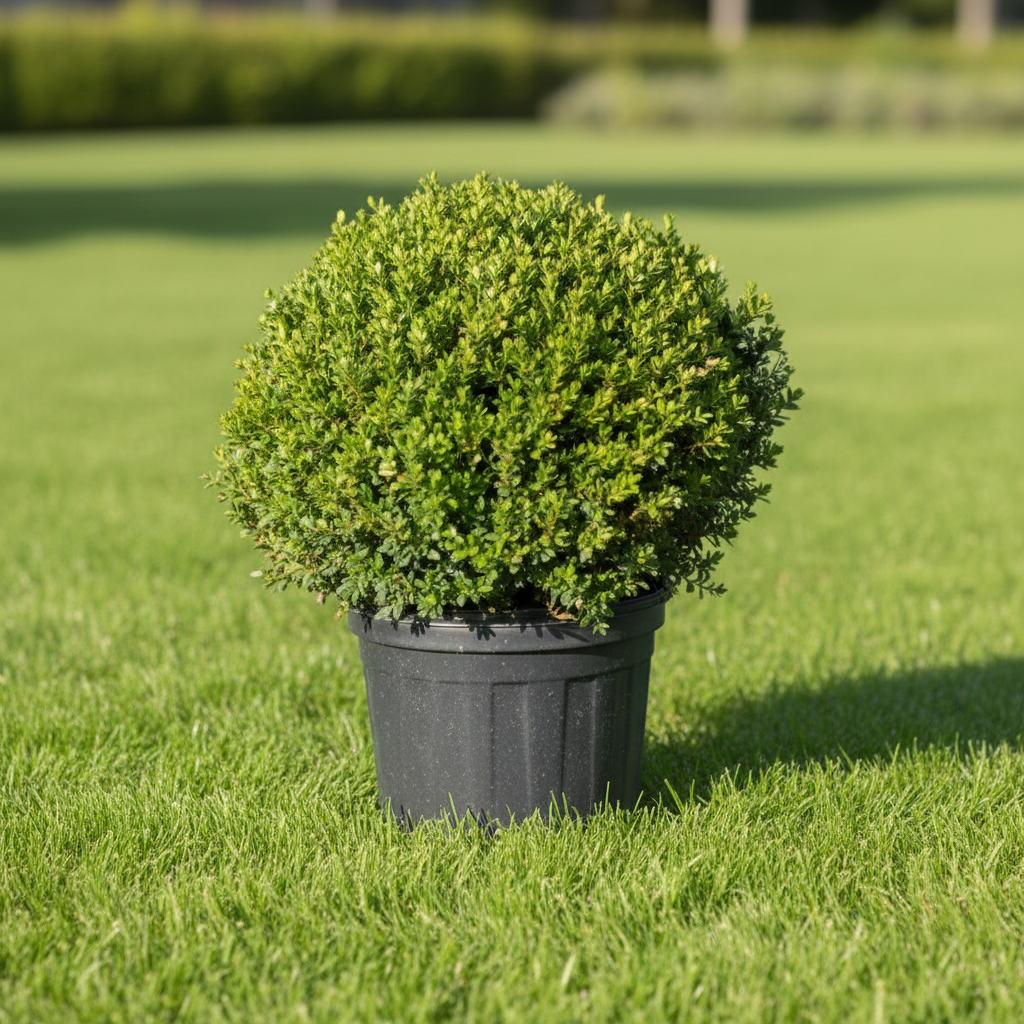 Krušpán vždyzelený (Buxus) tvar guľa